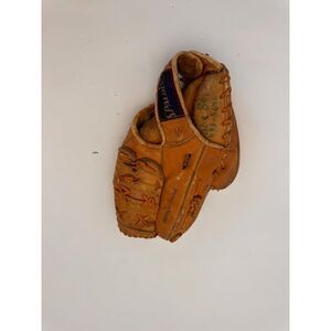 Catfish Hunter Vintage Autograph Baseball Softball Glove Leather M